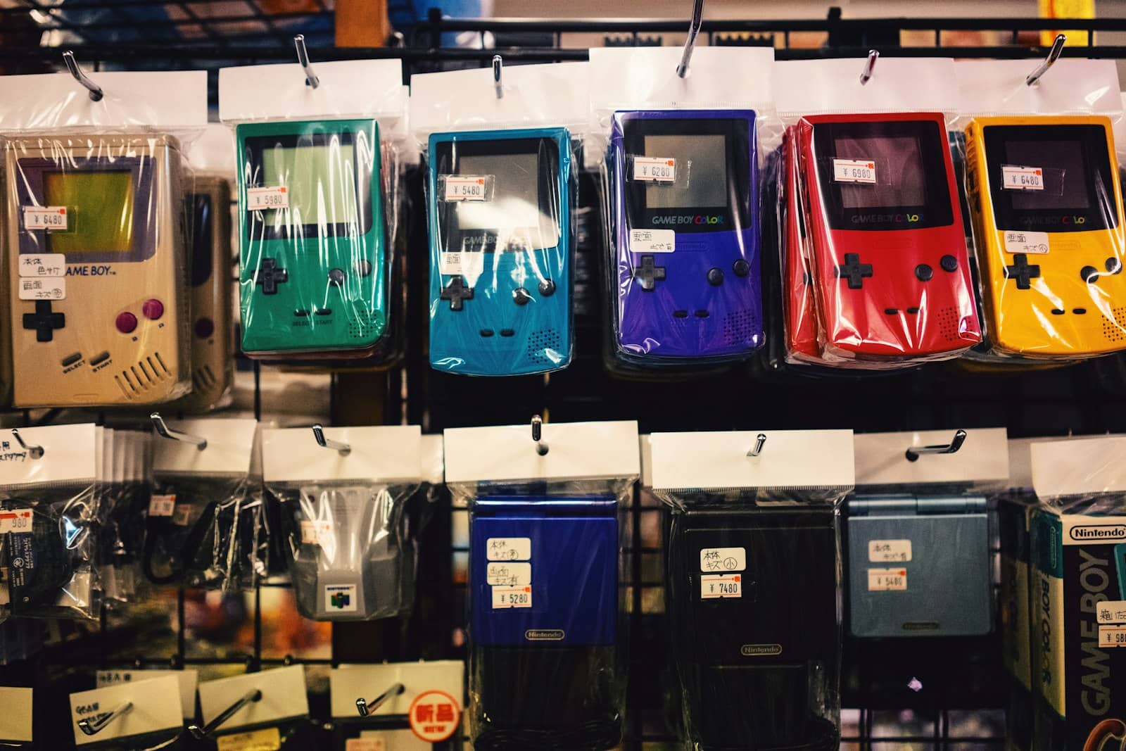 A collection of physical video games on a shelf