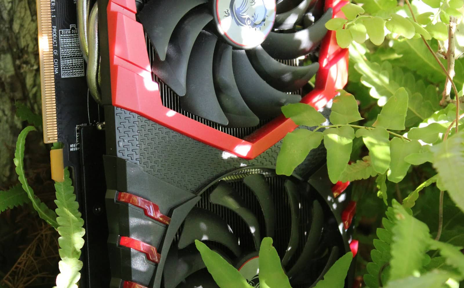 A multi-fan graphics card