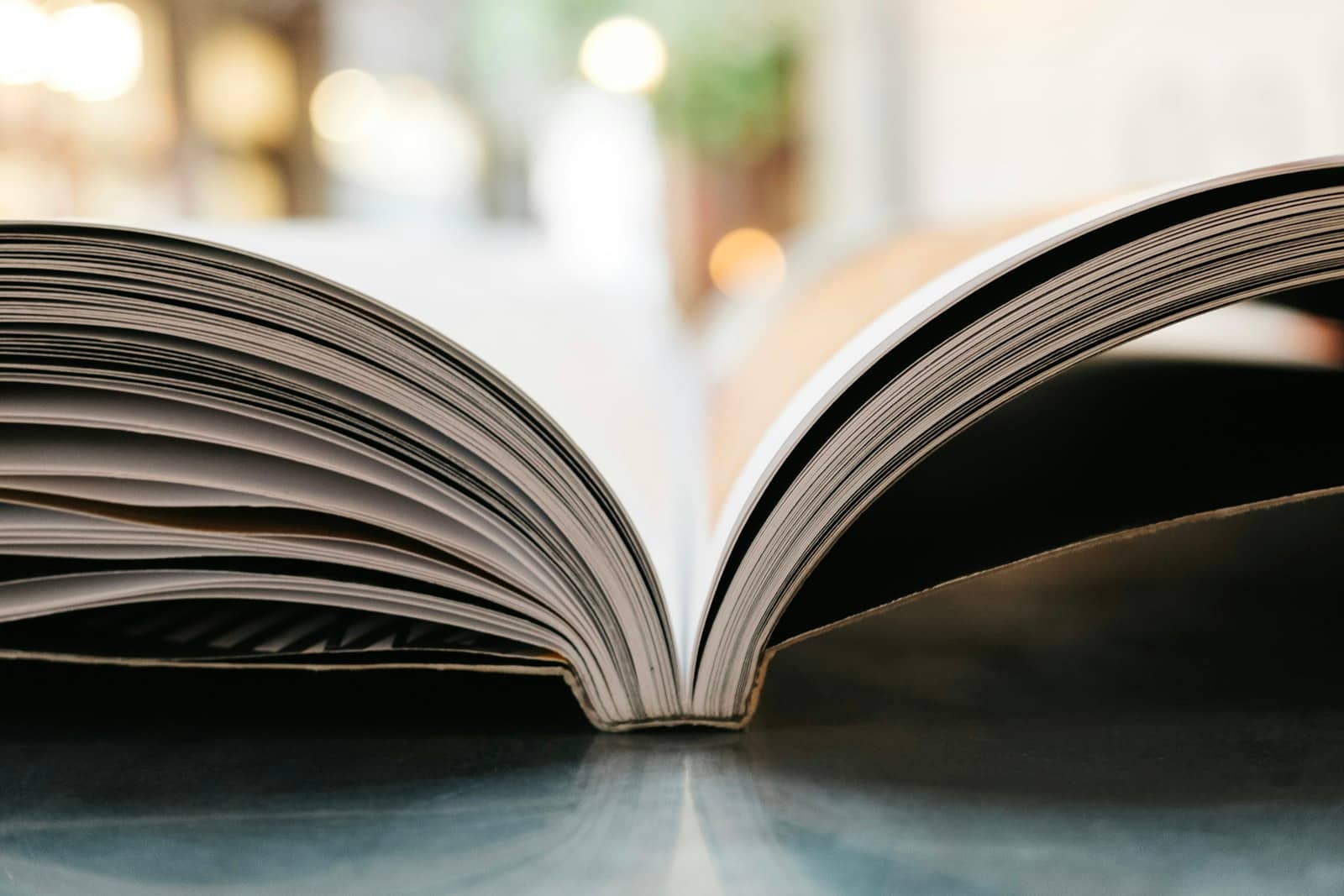 Pages of text and books