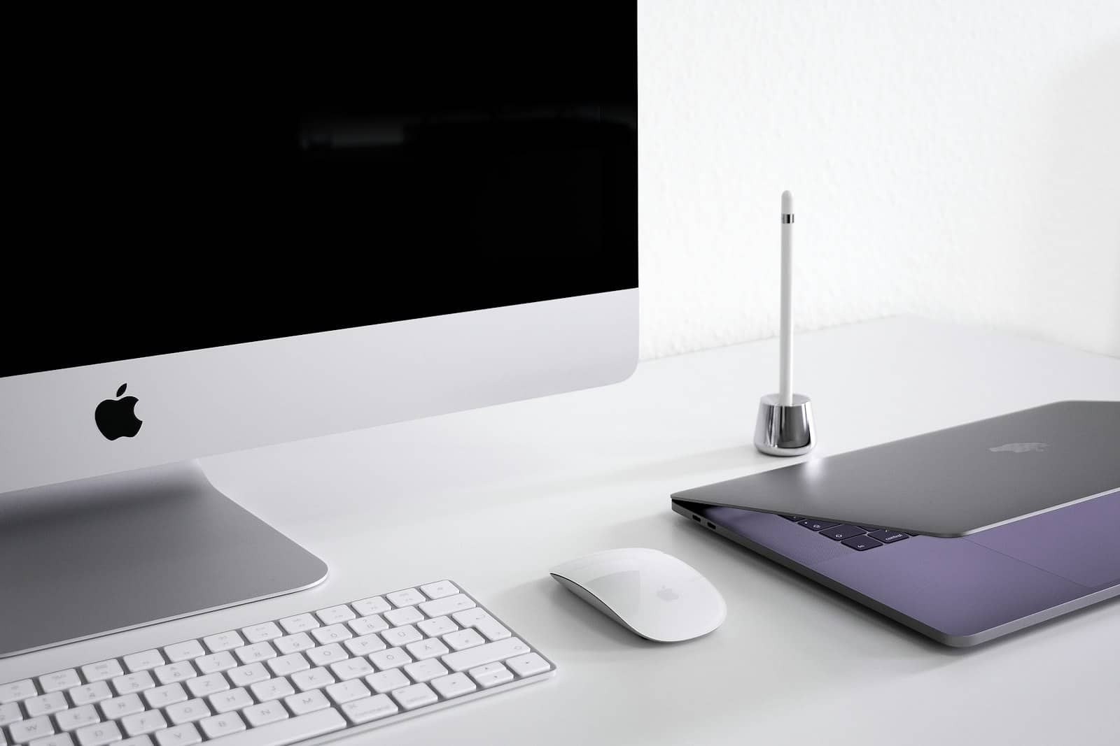 An Apple computer setup