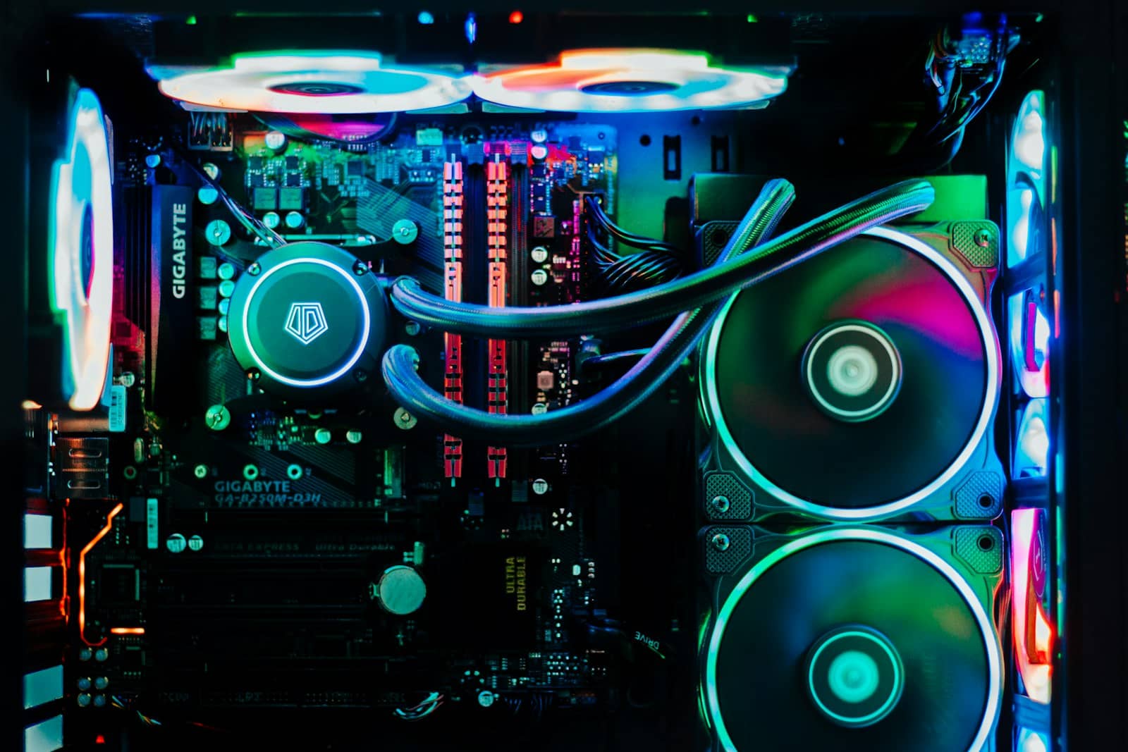 A graphics card being installed in a PC