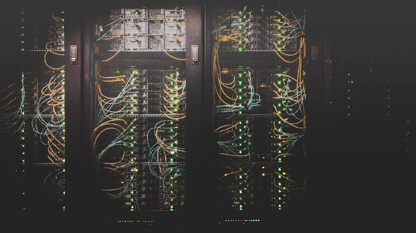 A computer server and hardware rack