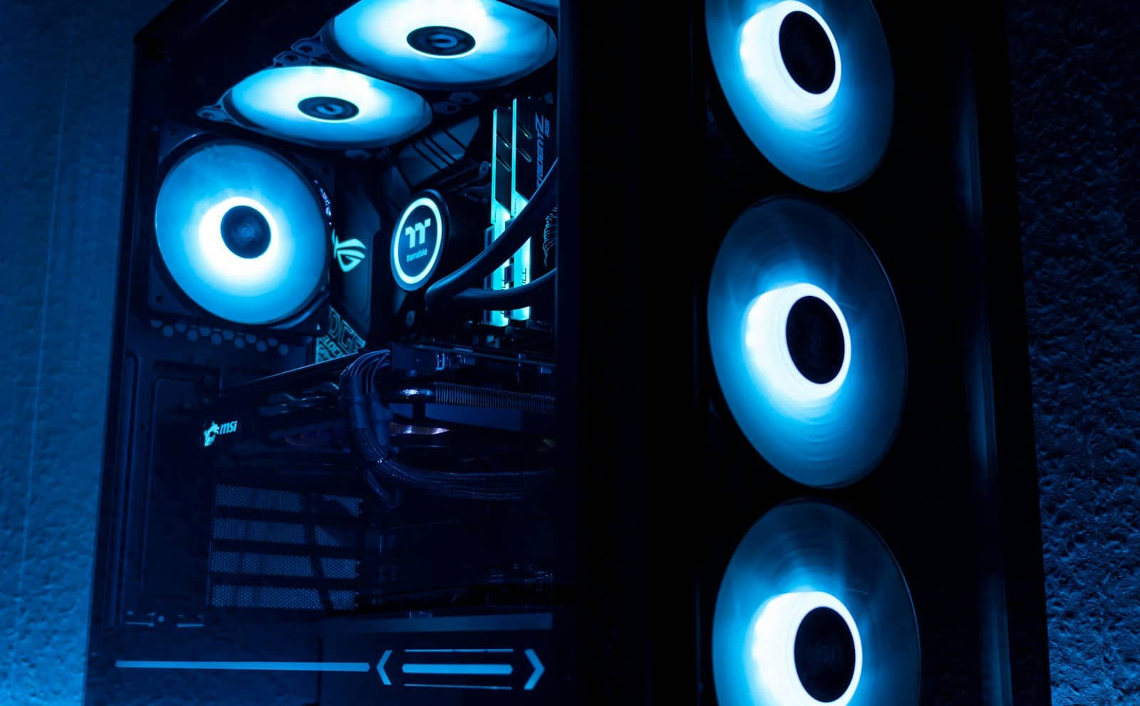 A graphics card being installed into a computer