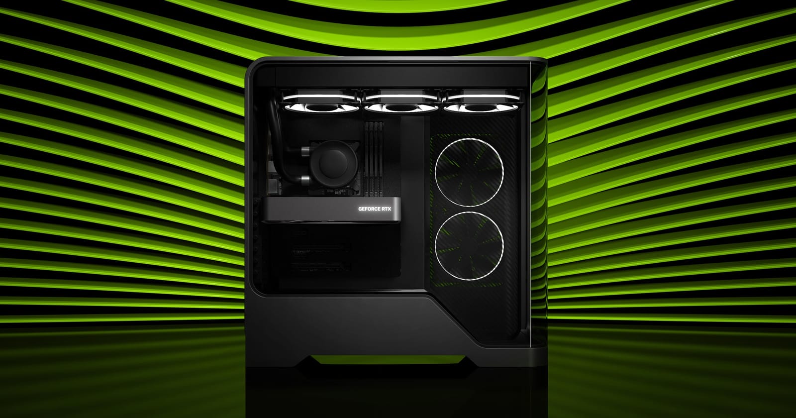 NVIDIA GeForce RTX 5060 family graphics inside a desktop chassis