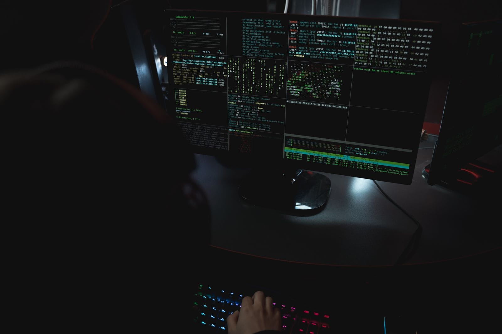 Lines of code on a dark screen representing a security vulnerability