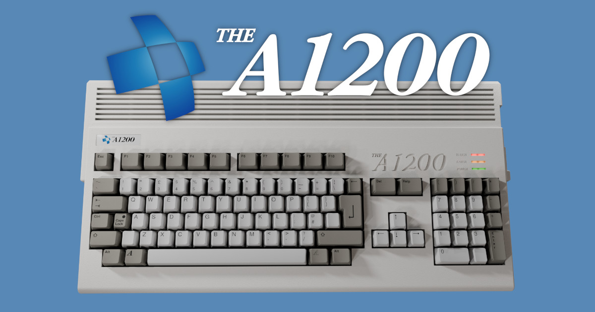 THEA1200, a full-size working replica of the Commodore Amiga 1200