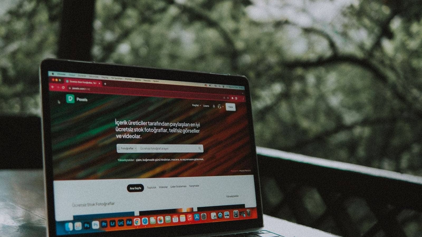 A laptop displaying a website, representing a WordPress site being updated