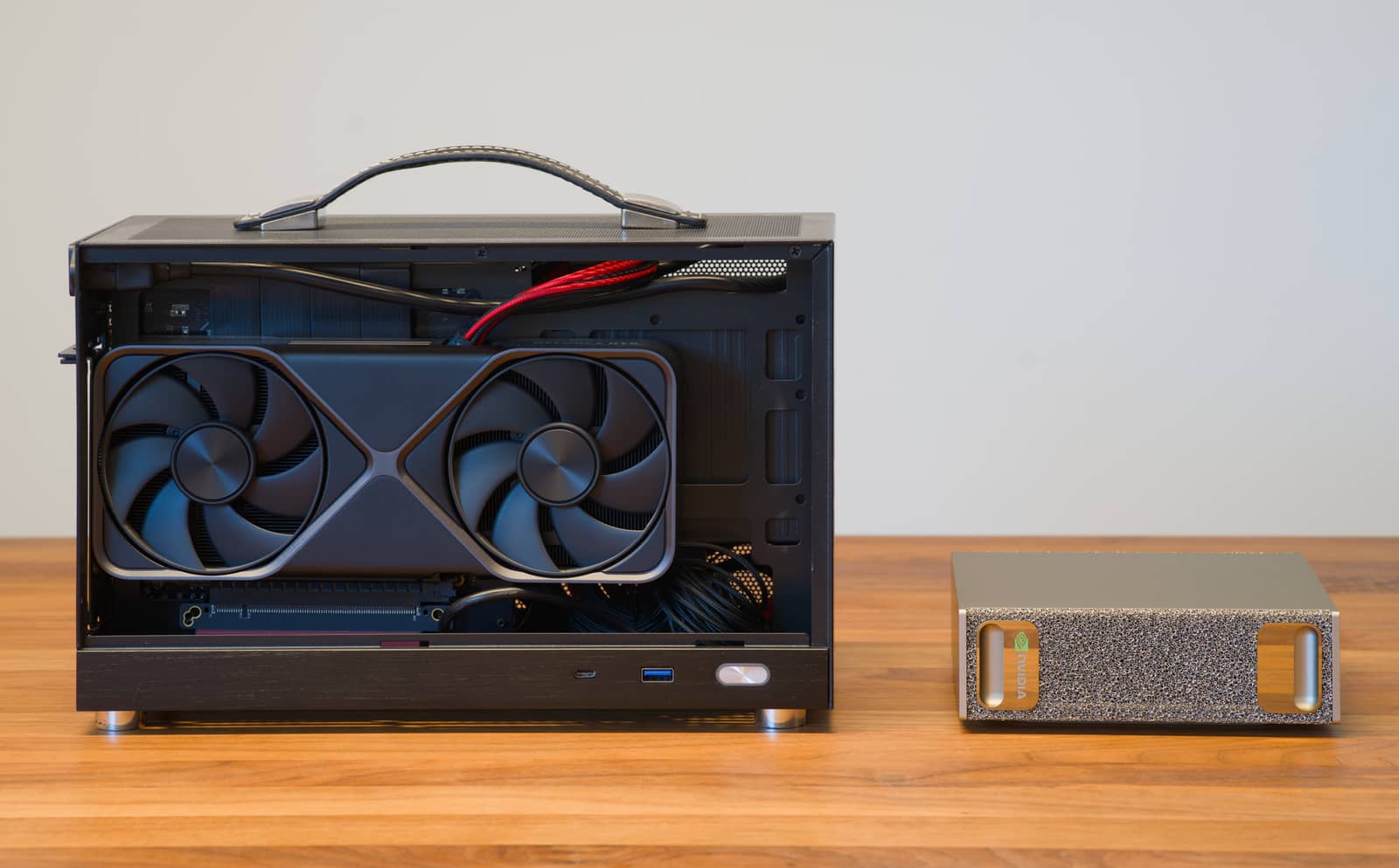 Nvidia RTX 5070 graphics card on a desk