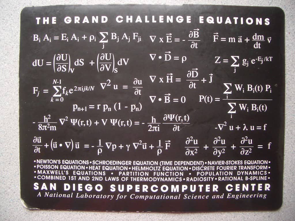 A chalkboard densely covered in handwritten number theory equations