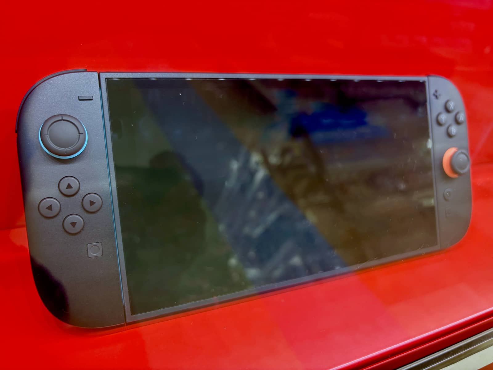 Nintendo Switch 2 console held in handheld mode