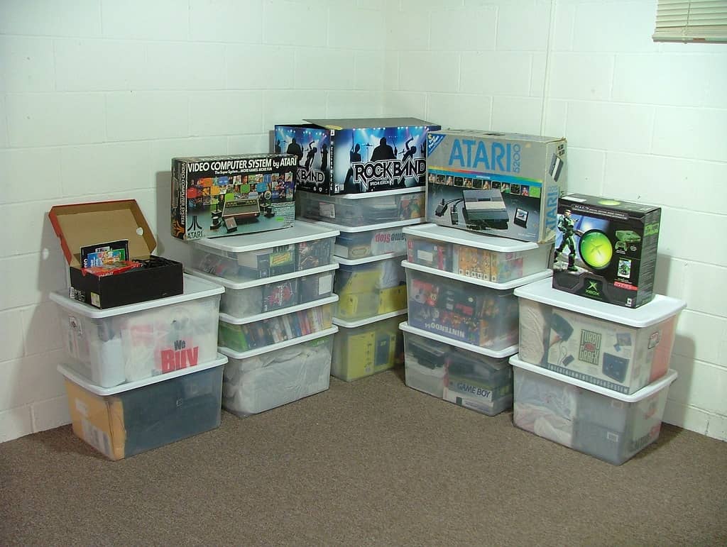 An Xbox Series X console setup in a living room entertainment center