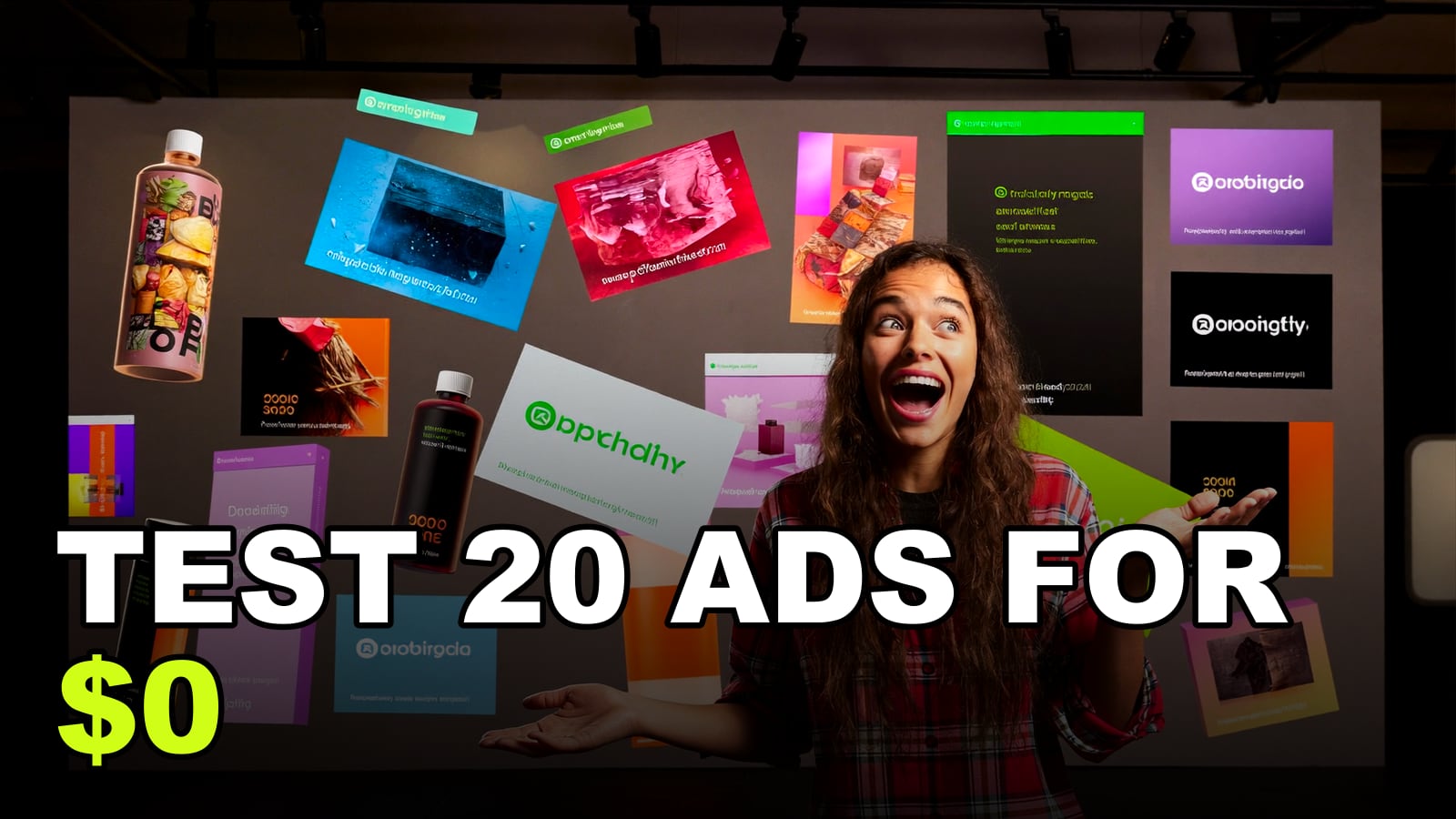 AI-generated Shopify product ad creative frame