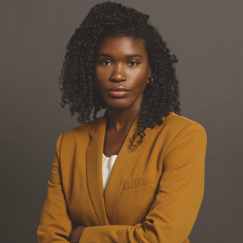 A studio portrait generated with Higgsfield