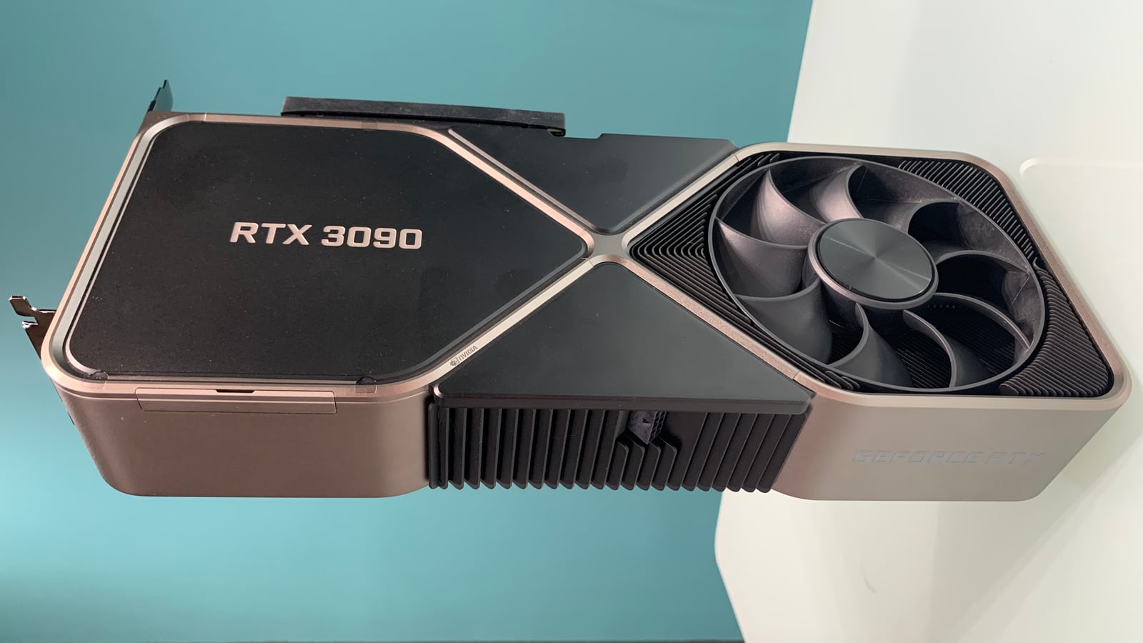 An NVIDIA GeForce RTX 3090 Founders Edition graphics card