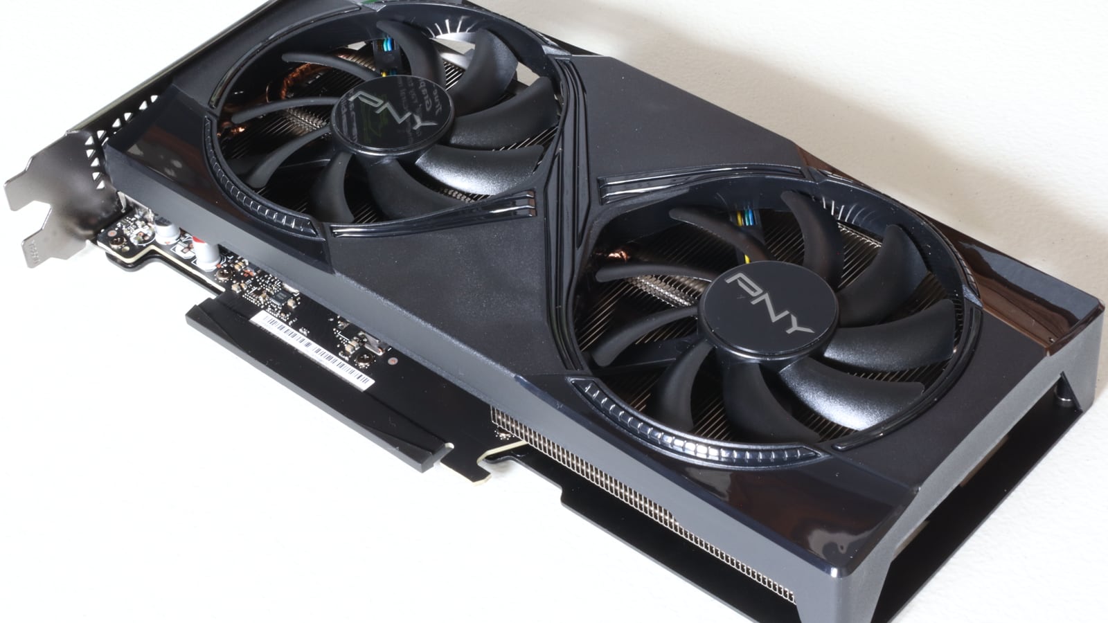 An NVIDIA GeForce RTX 5060 Ti 16GB graphics card (PNY dual-fan)