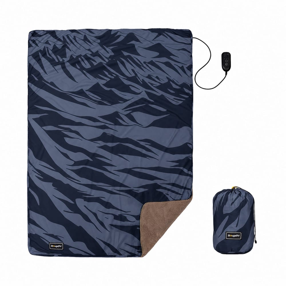 BougeRV 12V Portable Heated Blanket